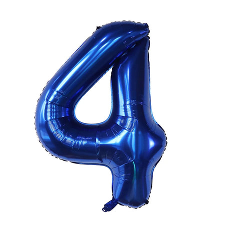 Dark Blue 40-Inch Number Foil Balloon for Children's Parties and Events dark blue 4