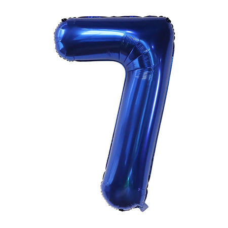 Dark Blue 40-Inch Number Foil Balloon for Children's Parties and Events dark blue 7