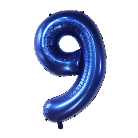 Dark Blue 40-Inch Number Foil Balloon for Children's Parties and Events dark blue 9