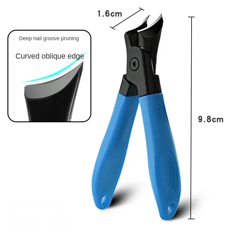 dawndesslo Anti-Splash Nail Clippers - Exquisite Ergonomic Design Blue