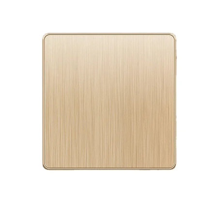 Depoguye Gold 13A UK Plug USB Wall Power Socket, Universal 10-hole outlet with Switch Electrical wall outlet with usb charger Blank panel / 110-250V