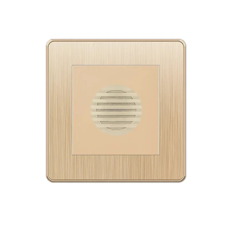 Depoguye Gold 13A UK Plug USB Wall Power Socket, Universal 10-hole outlet with Switch Electrical wall outlet with usb charger Music doorbell / 110-250V