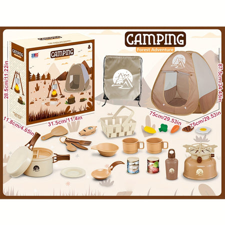 Camping Tent &amp; Toy Set for Kids Simulation Camping Tent Set