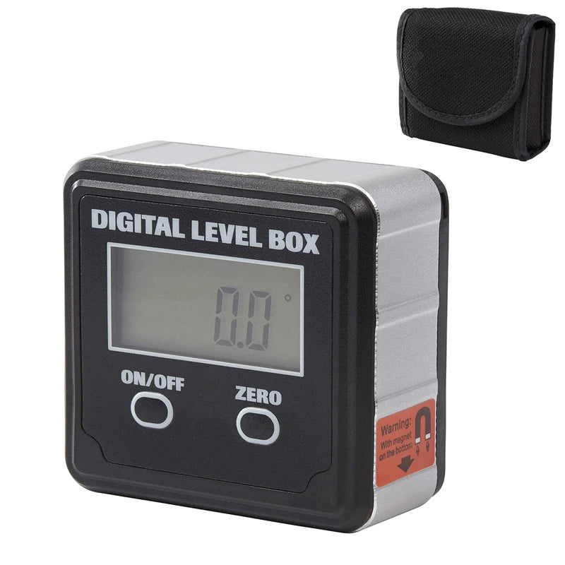 Digital Level Box Protractor Angle Finder Level Gauge Bevel Gage Inclinometer W Backlight Magnetic Base Tilt Direction Indicator 2 button