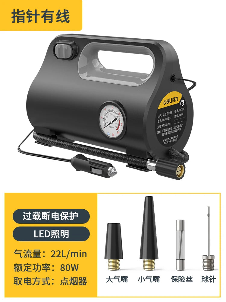 Digital Tire Inflator DC 12 Volt Car Portable Air Compressor Pump 150 PSI Car Air Compressor for Auto Car Motorcycles Bicycles