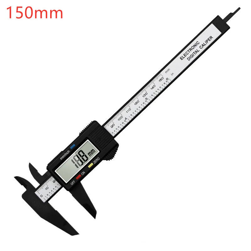 Digital Vernier Caliper 150mm: Precise Measurement Tool Digital  Black
