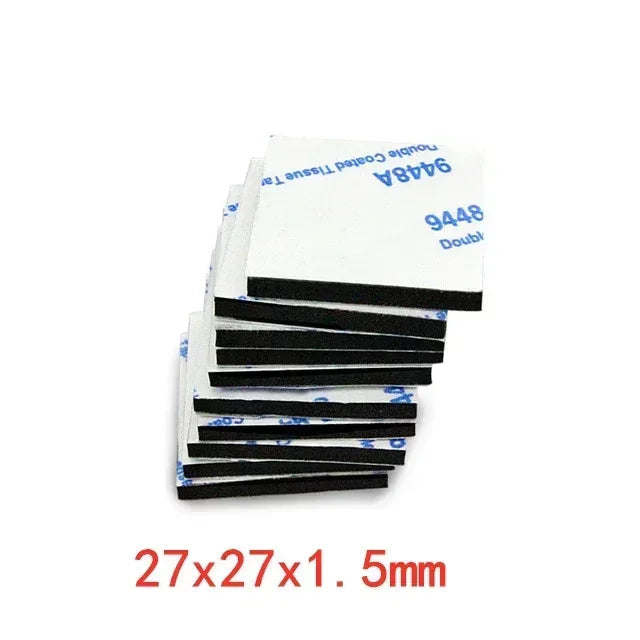 DIY Foam double sided adhesive tape super adhesif Two Sides eva Sticker Installation Fixing Pad for Home/Auto/Office Accessories black 27x27mm / 100pcs / 1.5mm