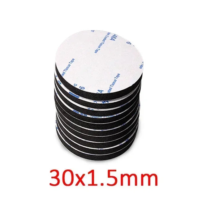 DIY Foam double sided adhesive tape super adhesif Two Sides eva Sticker Installation Fixing Pad for Home/Auto/Office Accessories black 30mm / 100pcs / 1.5mm