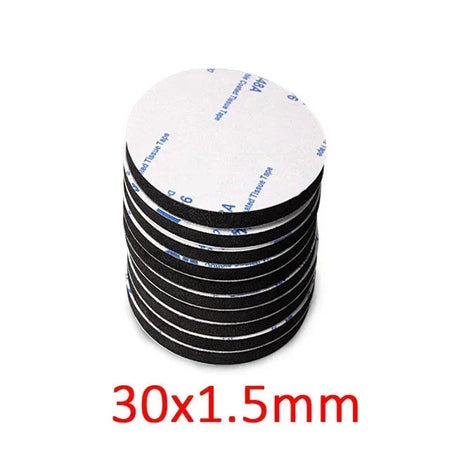 DIY Foam double sided adhesive tape super adhesif Two Sides eva Sticker Installation Fixing Pad for Home/Auto/Office Accessories black 30mm / 100pcs / 1.5mm