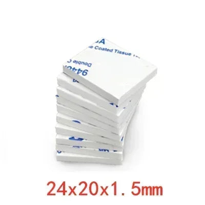 DIY Foam double sided adhesive tape super adhesif Two Sides eva Sticker Installation Fixing Pad for Home/Auto/Office Accessories white 24x20mm / 100pcs / 1.5mm