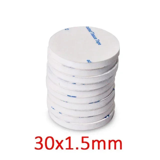 DIY Foam double sided adhesive tape super adhesif Two Sides eva Sticker Installation Fixing Pad for Home/Auto/Office Accessories white 30mm / 100pcs / 1.5mm