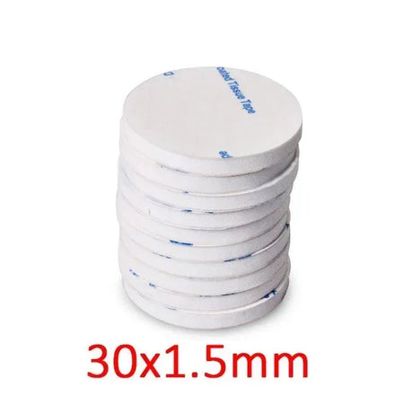 DIY Foam double sided adhesive tape super adhesif Two Sides eva Sticker Installation Fixing Pad for Home/Auto/Office Accessories white 30mm / 100pcs / 1.5mm