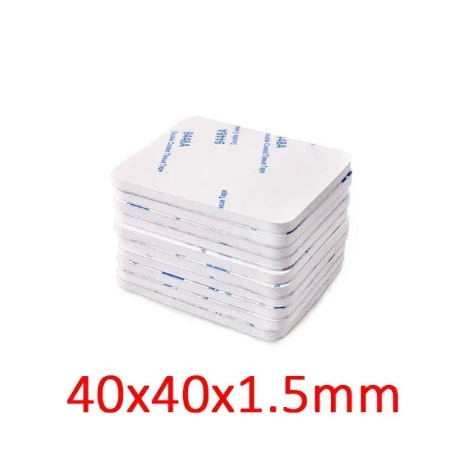 DIY Foam double sided adhesive tape super adhesif Two Sides eva Sticker Installation Fixing Pad for Home/Auto/Office Accessories white 40x40mm / 100pcs / 1.5mm