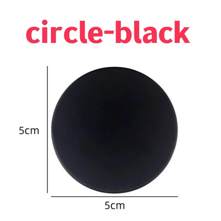 Door Stopper Anti-collision Silicone Handle Self Adhesive Mute Anti-Shock Protection Porte Pad Home Improvement Wall ProtectorP circle-black / 1pcs