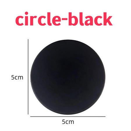 Door Stopper Anti-collision Silicone Handle Self Adhesive Mute Anti-Shock Protection Porte Pad Home Improvement Wall ProtectorP circle-black / 1pcs
