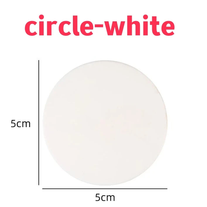 Door Stopper Anti-collision Silicone Handle Self Adhesive Mute Anti-Shock Protection Porte Pad Home Improvement Wall ProtectorP circle-white / 1pcs