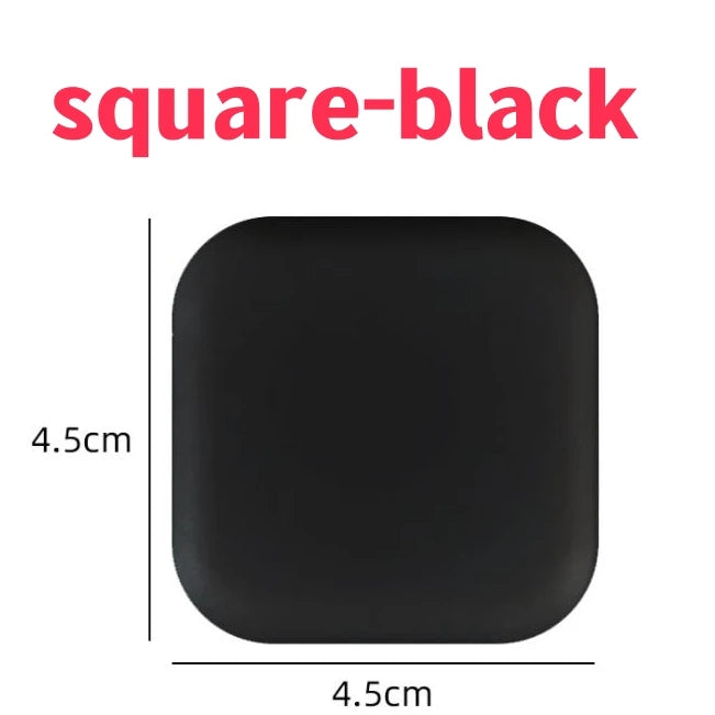 Door Stopper Anti-collision Silicone Handle Self Adhesive Mute Anti-Shock Protection Porte Pad Home Improvement Wall ProtectorP square-black / 1pcs