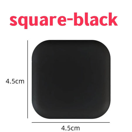 Door Stopper Anti-collision Silicone Handle Self Adhesive Mute Anti-Shock Protection Porte Pad Home Improvement Wall ProtectorP square-black / 1pcs