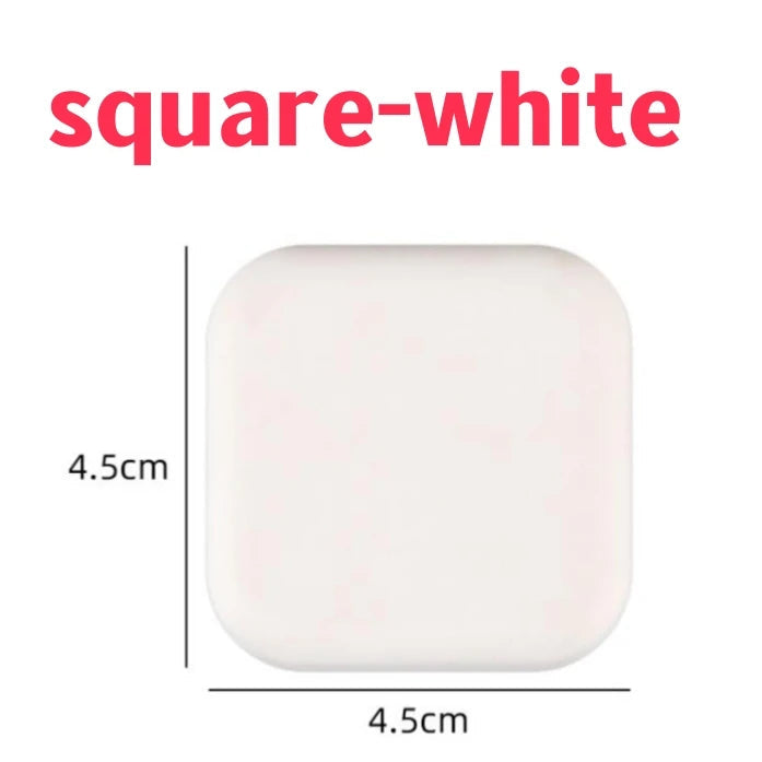 Door Stopper Anti-collision Silicone Handle Self Adhesive Mute Anti-Shock Protection Porte Pad Home Improvement Wall ProtectorP square-white / 1pcs