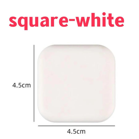 Door Stopper Anti-collision Silicone Handle Self Adhesive Mute Anti-Shock Protection Porte Pad Home Improvement Wall ProtectorP square-white / 1pcs