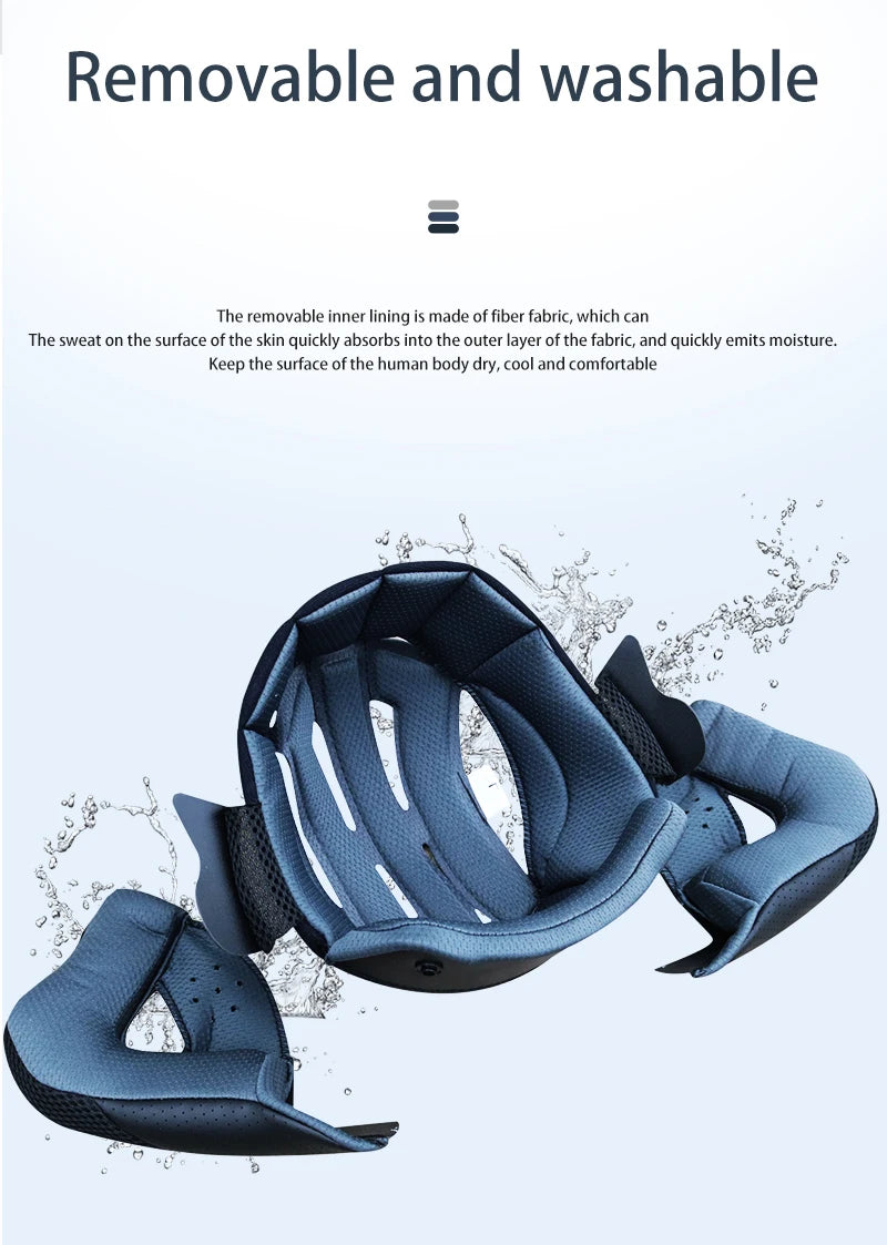 DOT Approved Open Face 3/4 Motorcycle Helmet with Build-In Bluetooth Headset Earphone and Detachable Liner