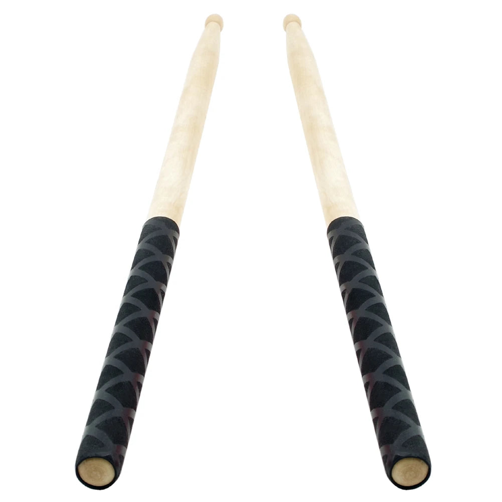 Drum Stick Grips - Anti-Slip Sweat Absorbed for Drumsticks - 2Pcs Black / CHINA
