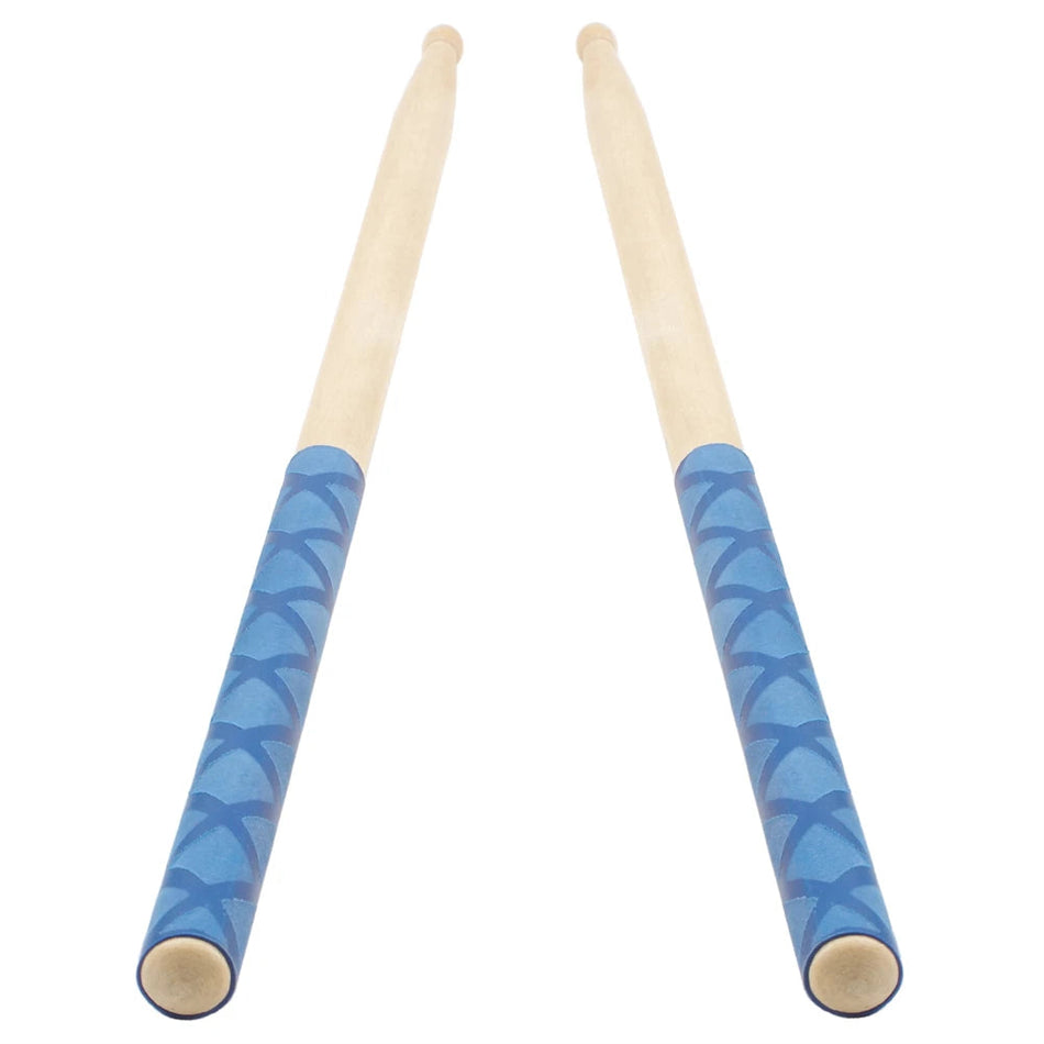 Drum Stick Grips - Anti-Slip Sweat Absorbed for Drumsticks - 2Pcs Blue / CHINA