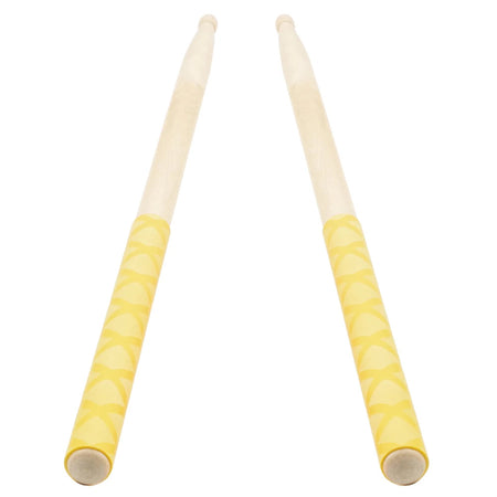 Drum Stick Grips - Anti-Slip Sweat Absorbed for Drumsticks - 2Pcs Yellow / CHINA