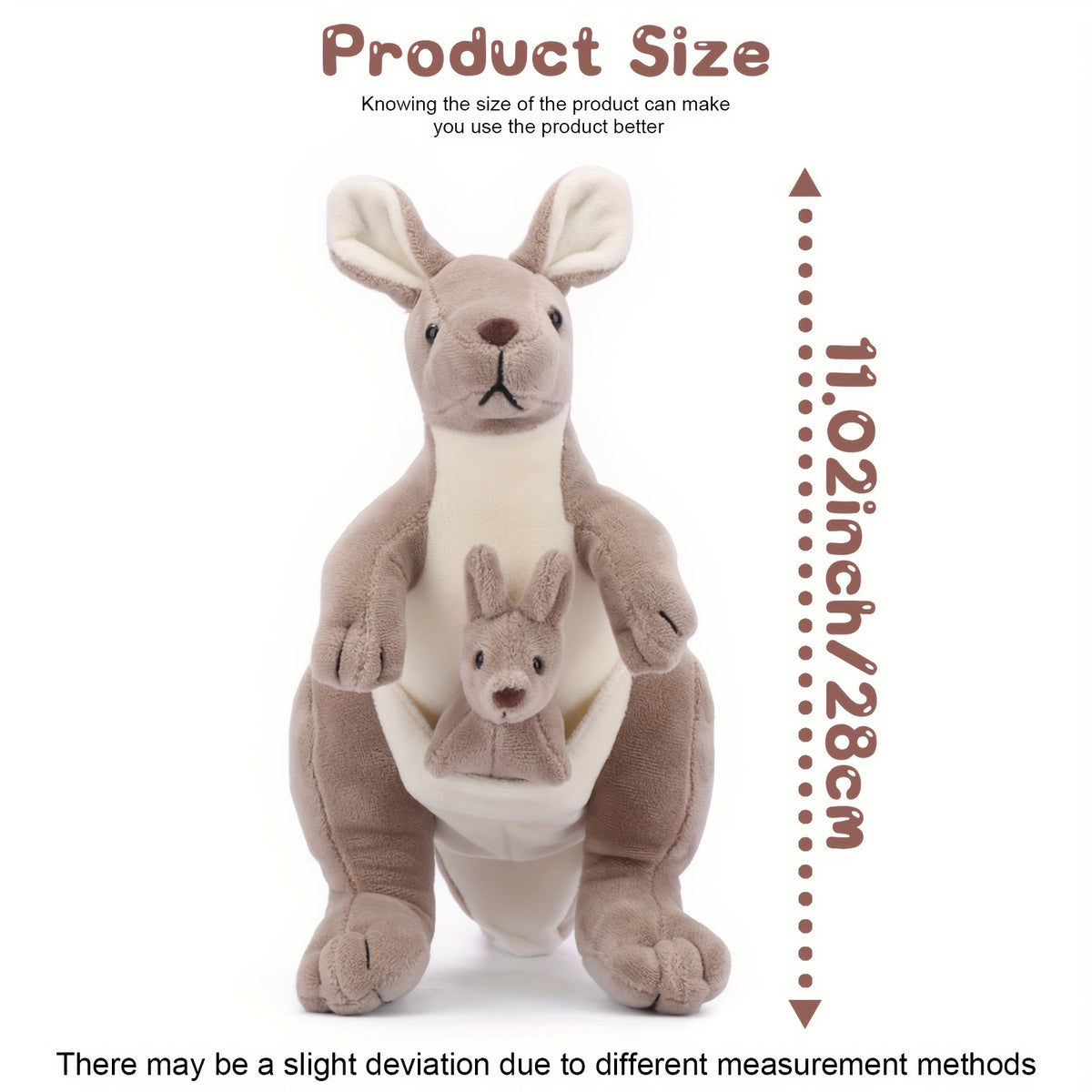 Cuddly Kangaroo &amp; Baby Plush Toy Set - Perfect Gift for Babies 0-3 Years
