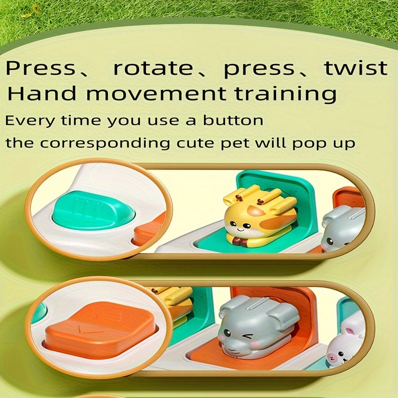Montessori Pop-Up Animal Toy - Interactive Learning &amp; Play Box