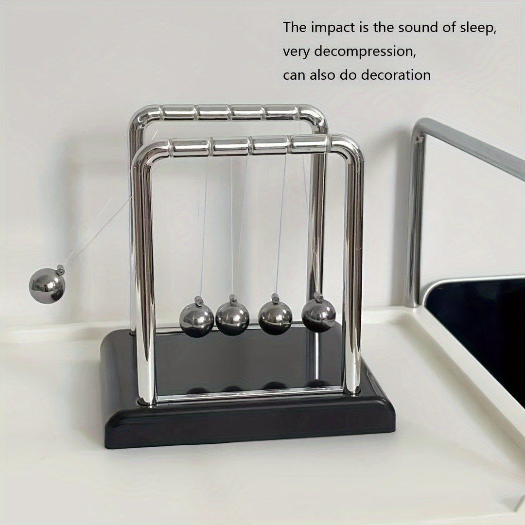 Magnetic Levitating Newton's Cradle &ndash; Classic Metal Desk Decor