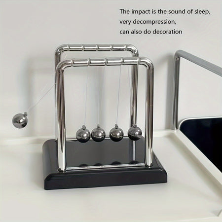 Magnetic Levitating Newton's Cradle &ndash; Classic Metal Desk Decor