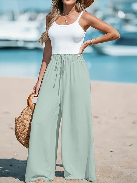 Elegant High-Waisted Loose Wide-Leg Pants for Women