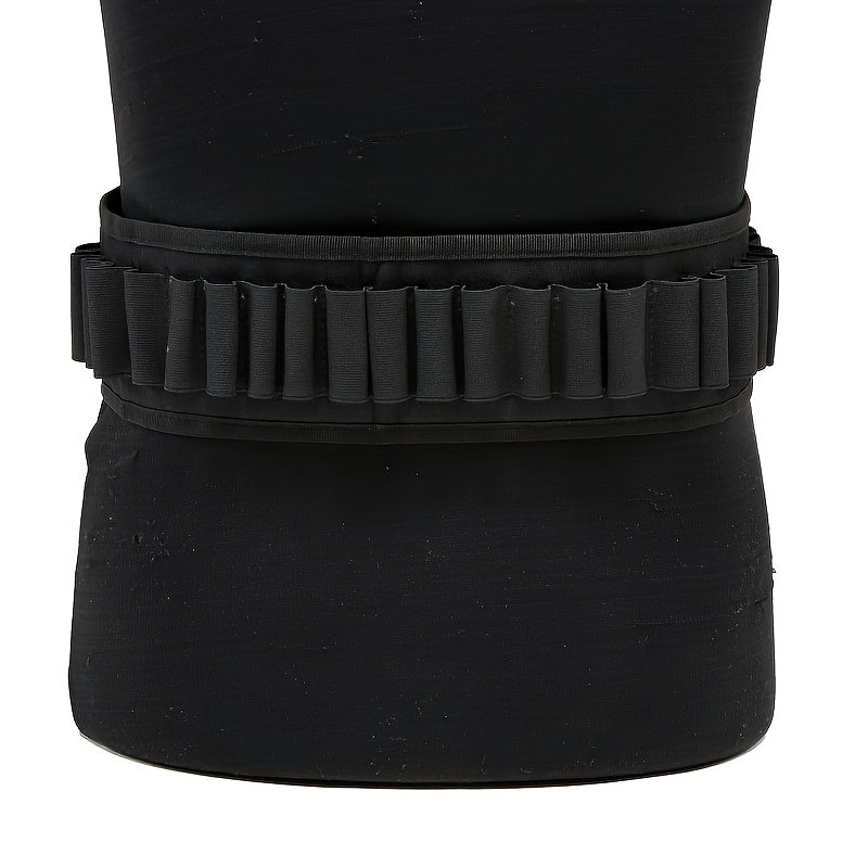 Adjustable 30-Round Bandolier Belt &ndash; Lightweight Carrier Black