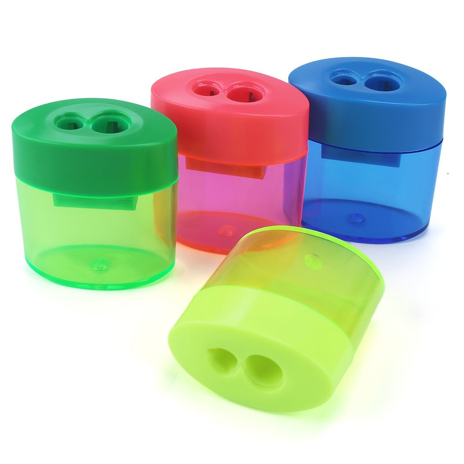 Colourful Hand-held Pencil Sharpener With Barrel - Cyprus