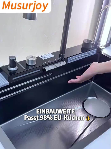 JIAYUN Heavy-Duty Kitchen Sink &ndash; Easy-Clean Stainless Steel Design