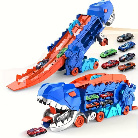 Dinosaur Ultimate Hauler Track Toy - Transforming Truck and T-rex