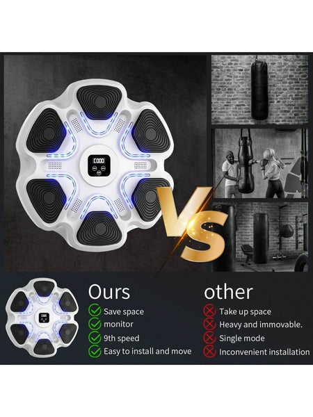 Interactive Music Boxing Machine with Gloves &ndash; Wall-Mounted Target for Adults