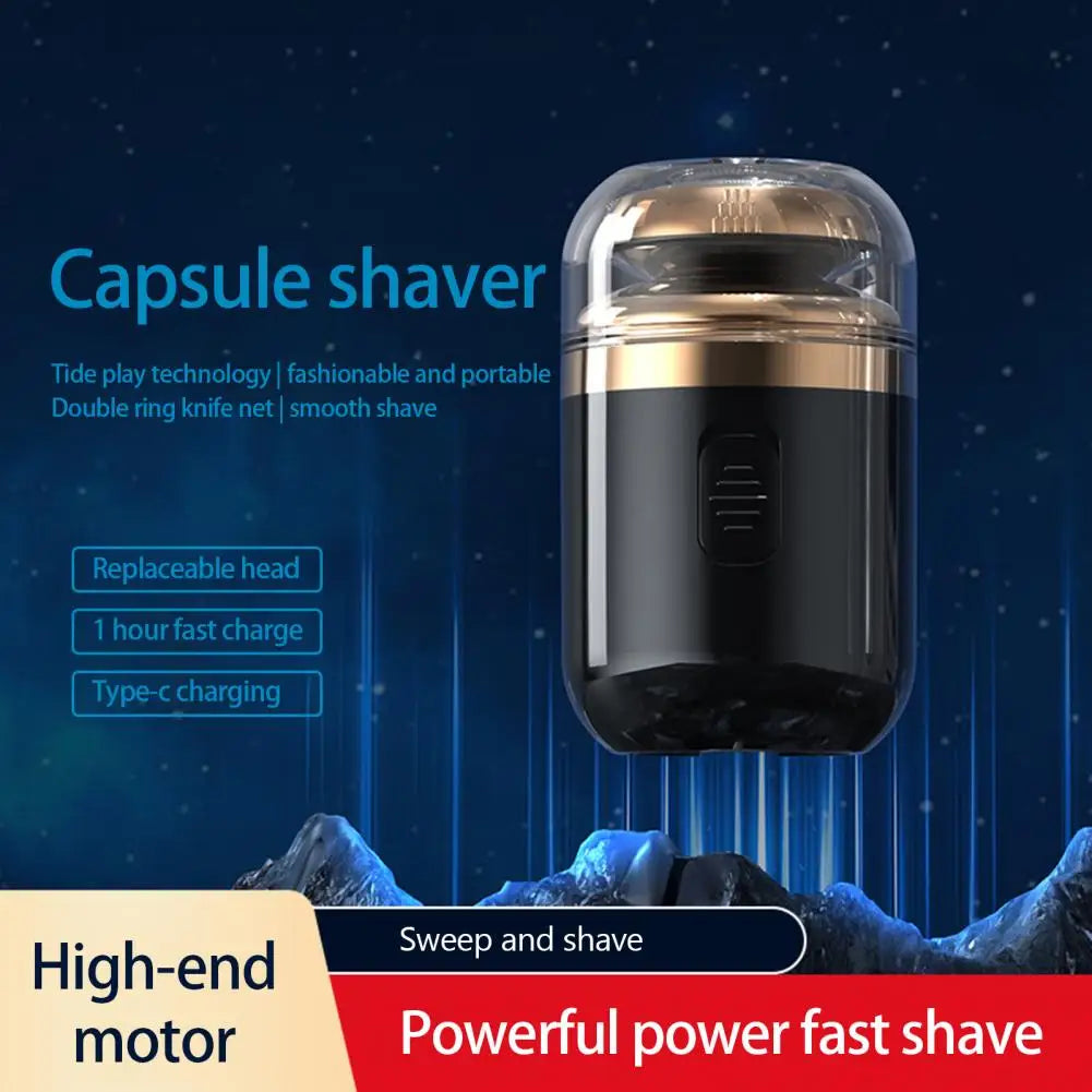 Electric Razor Dual Purpose Men Mini Electric Shaver Razor Detachable Blade Pocket Size Travel Razor Business Trip Use