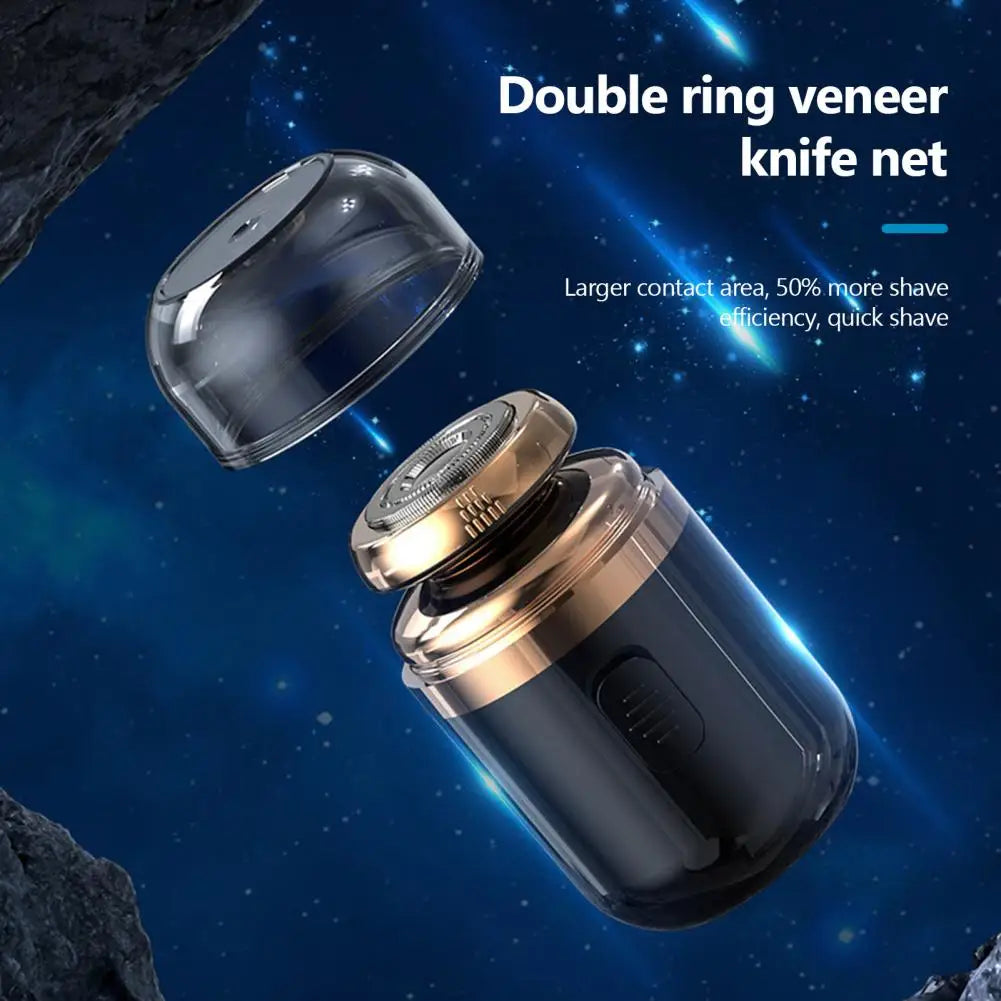Electric Razor Dual Purpose Men Mini Electric Shaver Razor Detachable Blade Pocket Size Travel Razor Business Trip Use