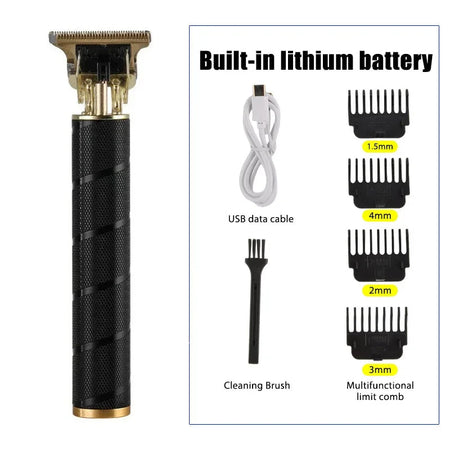 Electric T9 Hair Clipper Trimmer For Men Rechargeable Electric Shaver Beard Barber Hair Cutting Machine Men Beard Trimmer