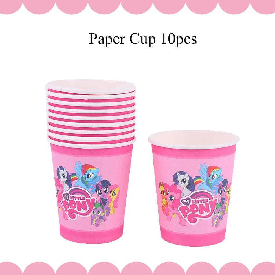 Elegant Little Pony Party Decoration Set
