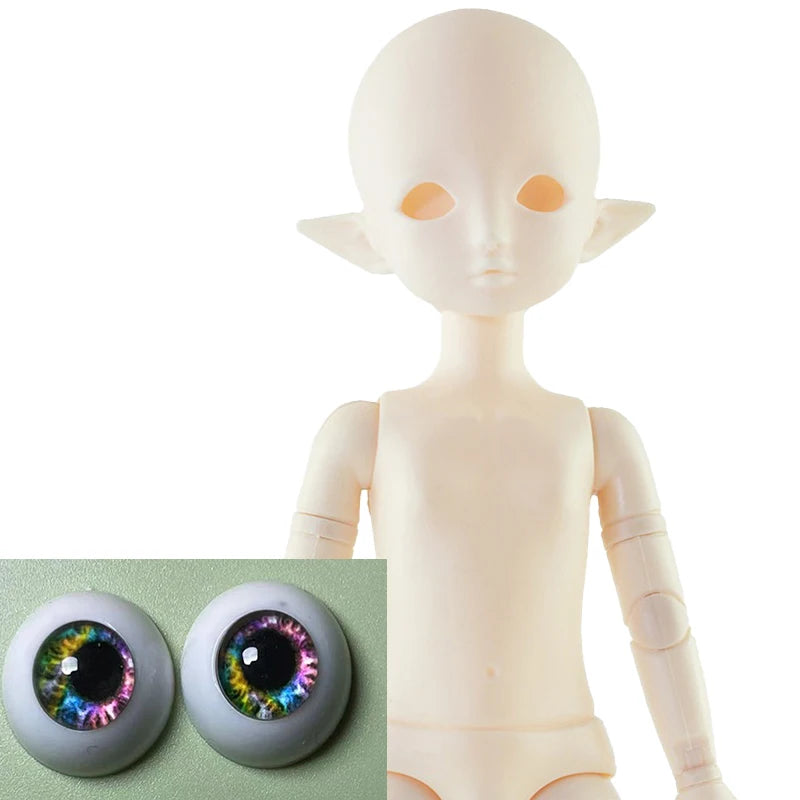 Elf Doll DIY makeup 30cm Doll Head  or Whole Doll Lol Dolls Beautiful Kids Girl Dolls Toy Gift 11 / B (head and body)