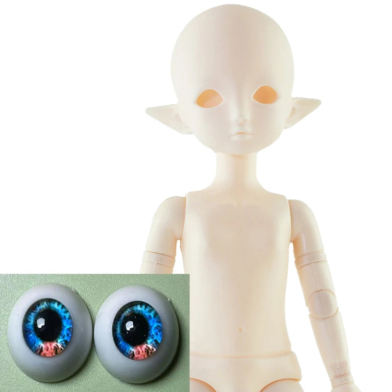 Elf Doll DIY makeup 30cm Doll Head  or Whole Doll Lol Dolls Beautiful Kids Girl Dolls Toy Gift 14 / A (head)