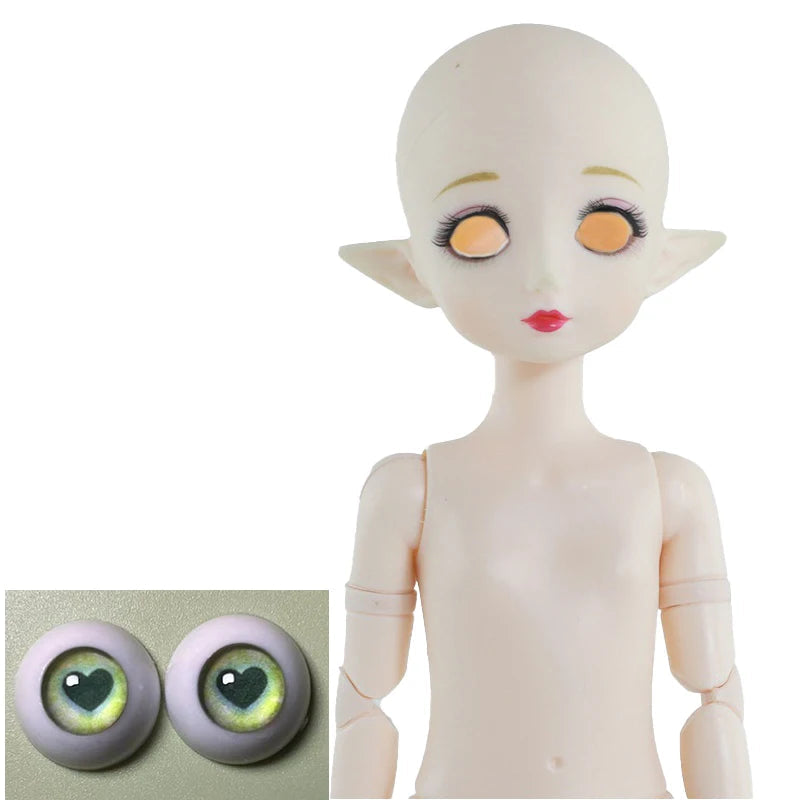 Elf Doll DIY makeup 30cm Doll Head  or Whole Doll Lol Dolls Beautiful Kids Girl Dolls Toy Gift 17 / B (head and body)