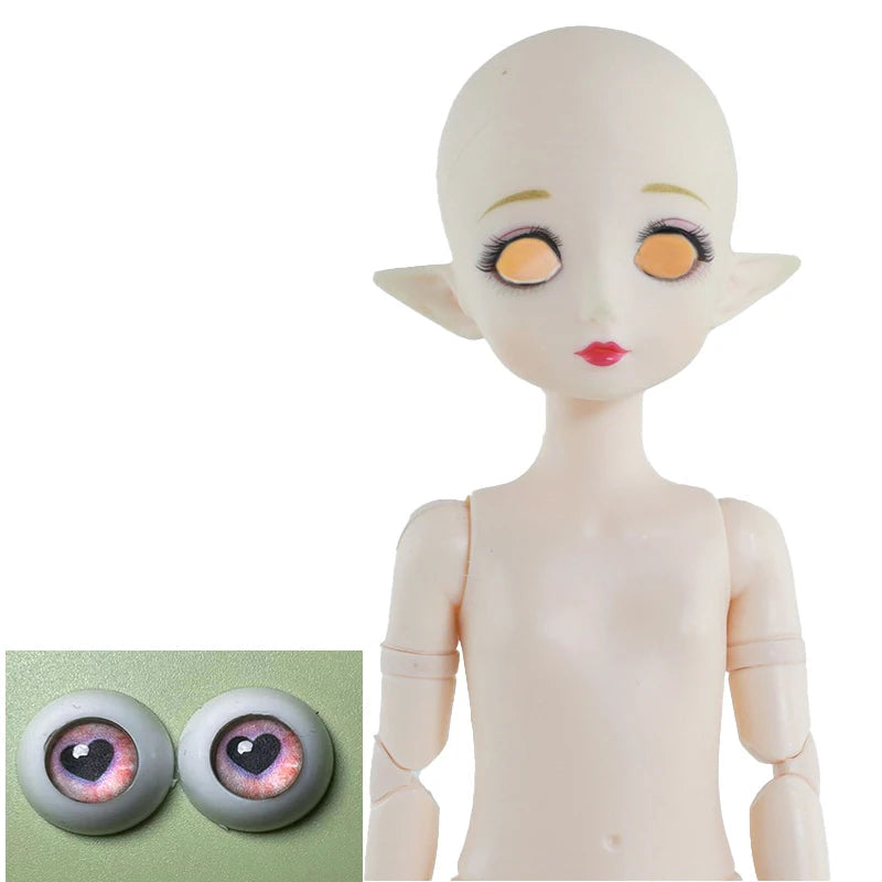 Elf Doll DIY makeup 30cm Doll Head  or Whole Doll Lol Dolls Beautiful Kids Girl Dolls Toy Gift 18 / B (head and body)