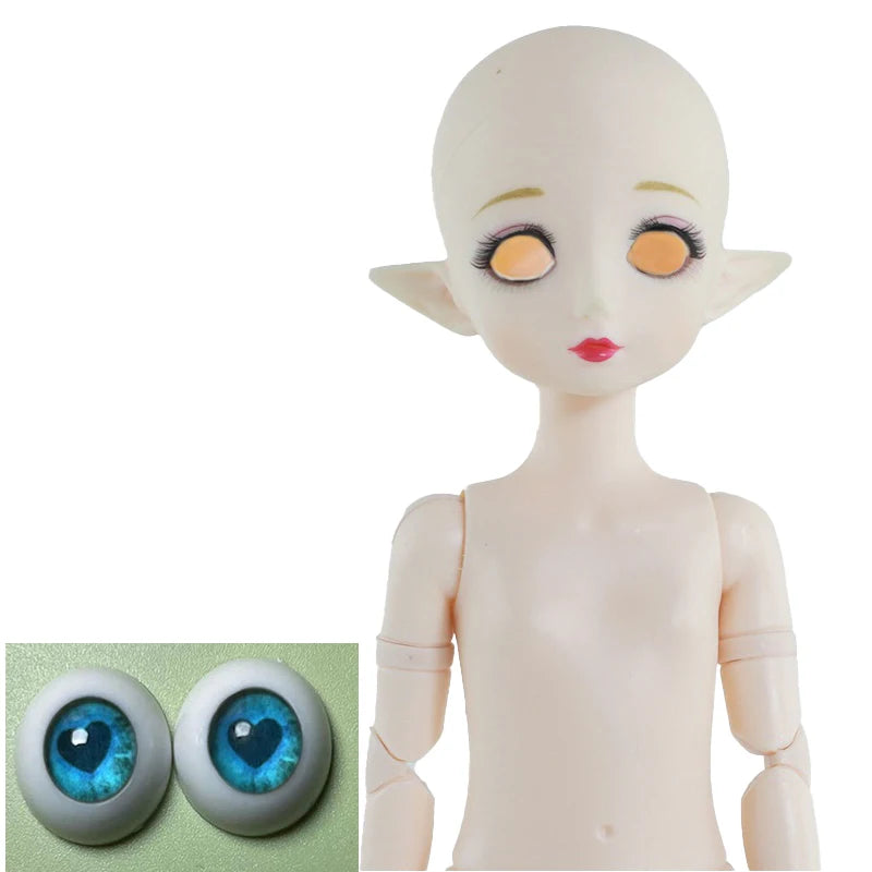 Elf Doll DIY makeup 30cm Doll Head  or Whole Doll Lol Dolls Beautiful Kids Girl Dolls Toy Gift 19 / A (head)