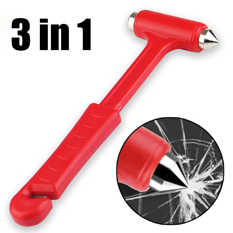 Emergency Escape Safety Hammer - Car Bus Truck Window Breaker &amp;amp; Seat Belt Cutter