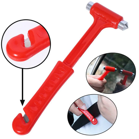 Emergency Escape Safety Hammer - Car Bus Truck Window Breaker &amp;amp; Seat Belt Cutter