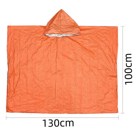 Emergency Waterproof Thermal Raincoat &amp;amp; Blanket